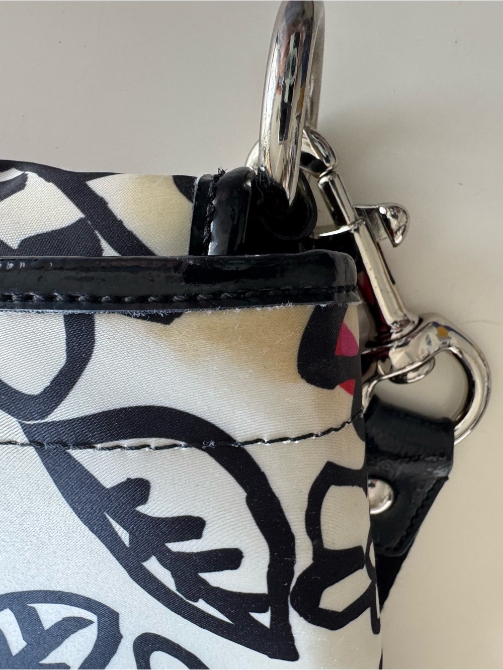 Coach Kyra Poppy Daisy Floral Graffiti Messenger Bag - Picture 9 of 16